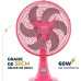 VENTILADOR BRITÂNIA ROSA 60W HÉLICE COM 6 PÁS BVT304